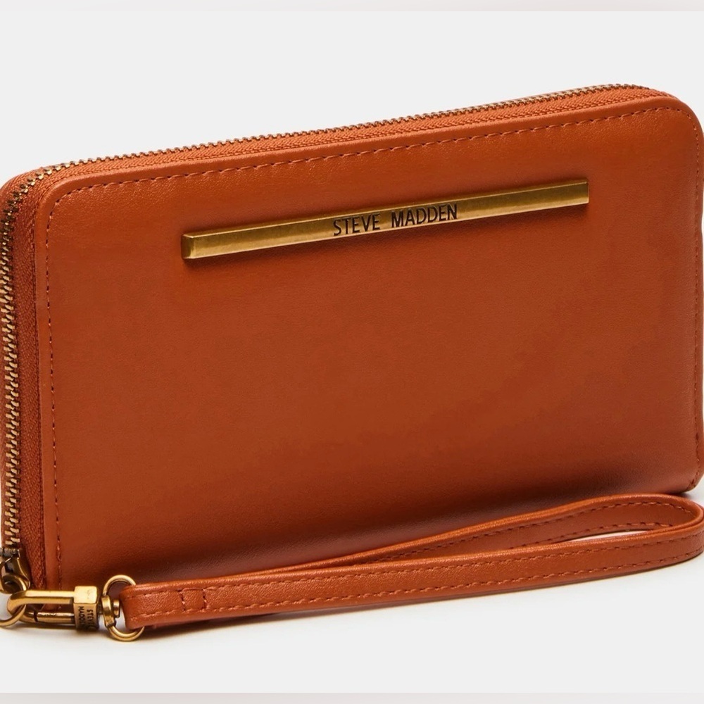 🧡🤎NWT—STEVE MADDEN RUST ZIPEE WALLET/WRISTLET🧡🤎